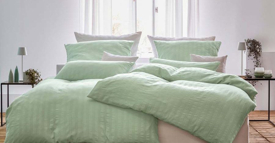 Bettwäsche in salbei-grün