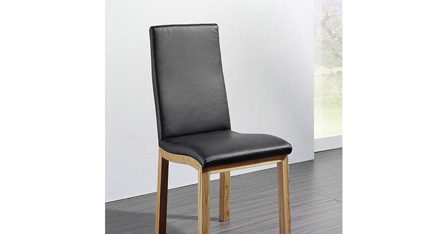 Stuhl Progretto mit schwarzer Sitzflache kaufen